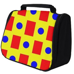 Pattern Design Backdrop Red Blue Yellow Full Print Travel Pouch (big) by Pakrebo