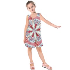 Kaleidoscope Background Bottles Kids  Sleeveless Dress by Pakrebo