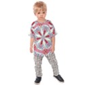 Kaleidoscope Background Bottles Kids  Raglan Tee View1