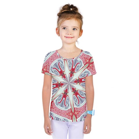 Kaleidoscope Background Bottles Kids  One Piece Tee by Pakrebo