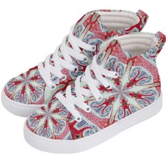 Kaleidoscope Background Bottles Kids  Hi-top Skate Sneakers by Pakrebo