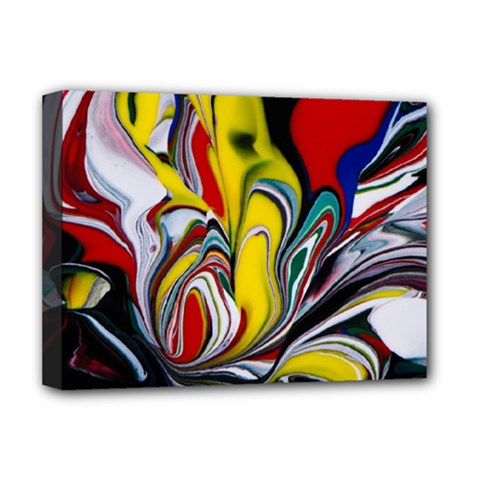 Abstract Colorful Illusion Deluxe Canvas 16  X 12  (stretched)  by Pakrebo