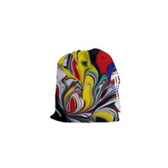 Abstract Colorful Illusion Drawstring Pouch (xs) by Pakrebo