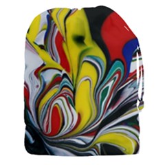 Abstract Colorful Illusion Drawstring Pouch (xxxl) by Pakrebo