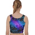 Background Color Slightly Texture Velvet Racer Back Crop Top View2