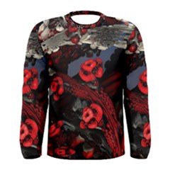 Fractal Flowers Free Illustration Men s Long Sleeve Tee by Pakrebo