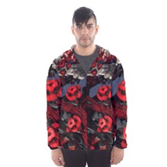 Fractal Flowers Free Illustration Men s Hooded Windbreaker by Pakrebo