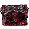 Fractal Flowers Free Illustration Buckle Messenger Bag View3