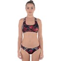 Fractal Flowers Free Illustration Cross Back Hipster Bikini Set View1