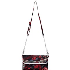 Fractal Flowers Free Illustration Mini Crossbody Handbag by Pakrebo