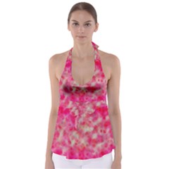 Background Abstract Texture Pattern Babydoll Tankini Top by Pakrebo