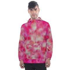 Background Abstract Texture Pattern Men s Front Pocket Pullover Windbreaker