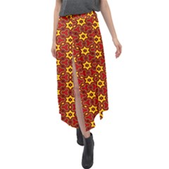 Rby-9 Velour Split Maxi Skirt