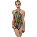 Love For The Fantasy Flowers With Happy Joy Go with the Flow One Piece Swimsuit View1