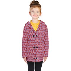 Pattern New Seamless Kids  Double Breasted Button Coat