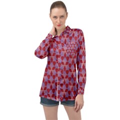 Pattern New Seamless Long Sleeve Satin Shirt