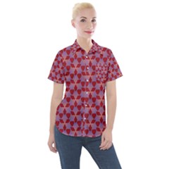 Pattern New Seamless Women s Short Sleeve Pocket Shirt