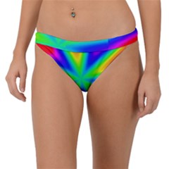 Rainbow Colour Bright Background Band Bikini Bottom by Pakrebo