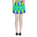 Rainbow Colour Bright Background Pleated Mini Skirt View2