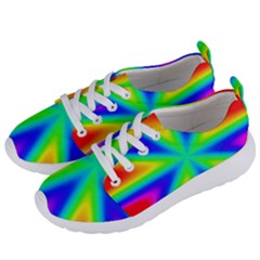 Rainbow Colour Bright Background Women s Lightweight Sports Shoes by Pakrebo