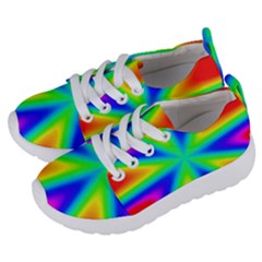 Rainbow Colour Bright Background Kids  Lightweight Sports Shoes