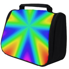 Rainbow Colour Bright Background Full Print Travel Pouch (big) by Pakrebo