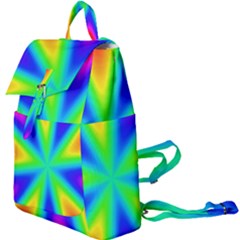 Rainbow Colour Bright Background Buckle Everyday Backpack by Pakrebo