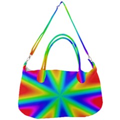 Rainbow Colour Bright Background Removal Strap Handbag