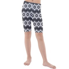 Pattern Abstractstyle Seamless Kids  Mid Length Swim Shorts by Pakrebo