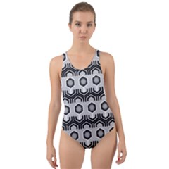 Pattern Abstractstyle Seamless Cut-out Back One Piece Swimsuit by Pakrebo