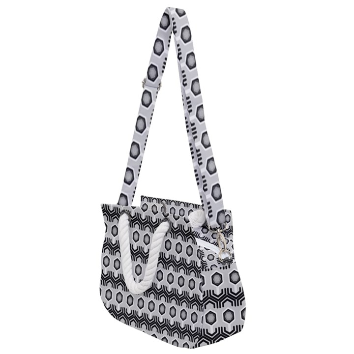 Pattern Abstractstyle Seamless Rope Handles Shoulder Strap Bag