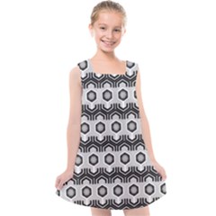 Pattern Abstractstyle Seamless Kids  Cross Back Dress by Pakrebo