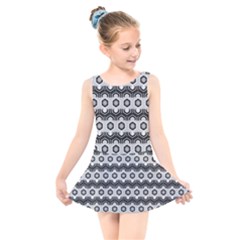 Pattern Abstractstyle Seamless Kids  Skater Dress Swimsuit by Pakrebo