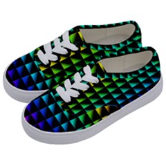 Rainbow Colour Bright Background Kids  Classic Low Top Sneakers by Pakrebo