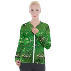 Background Green Board Business Casual Zip Up Jacket