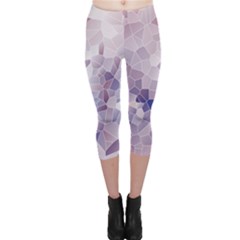 Americana Abstract Graphic Mosaic Capri Leggings  by Pakrebo