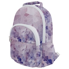 Americana Abstract Graphic Mosaic Rounded Multi Pocket Backpack