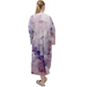 Americana Abstract Graphic Mosaic Maxi Tie Front Velour Kimono View2