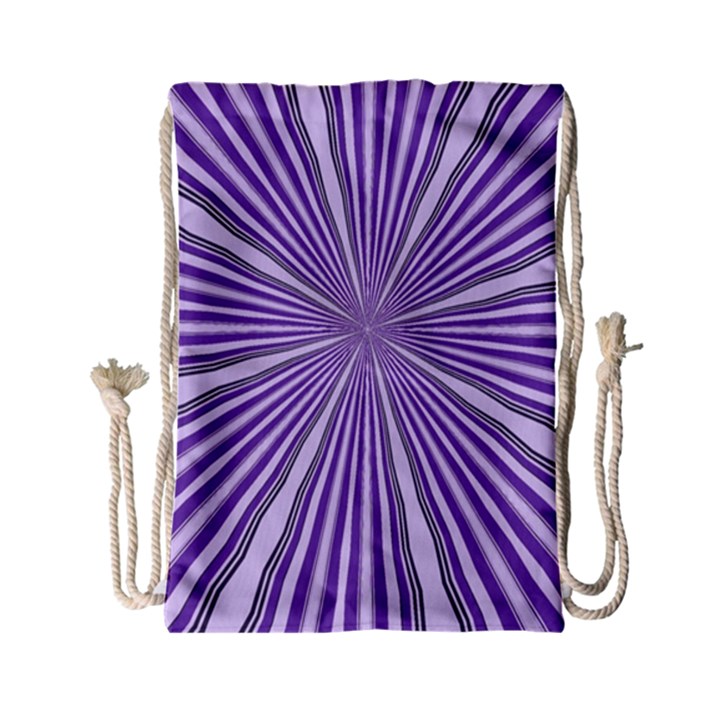 Background Abstract Purple Design Drawstring Bag (Small)