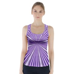 Background Abstract Purple Design Racer Back Sports Top by Pakrebo