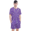 Background Abstract Purple Design Men s Mesh Tee and Shorts Set View1