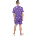 Background Abstract Purple Design Men s Mesh Tee and Shorts Set View2