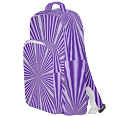 Background Abstract Purple Design Double Compartment Backpack by Pakrebo