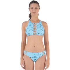 Drops Water Pane Rain Glass Perfectly Cut Out Bikini Set by Pakrebo