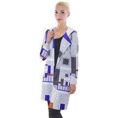 Background Santorini Greece Hooded Pocket Cardigan by Pakrebo