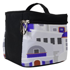 Background Santorini Greece Make Up Travel Bag (small) by Pakrebo