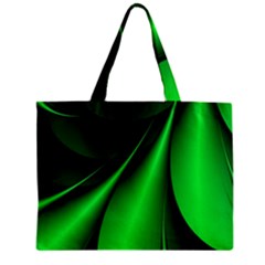 Green Line Lines Background Zipper Mini Tote Bag by Pakrebo