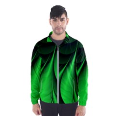 Green Line Lines Background Men s Windbreaker by Pakrebo