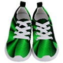 Green Line Lines Background Kids  Lightweight Sports Shoes View1