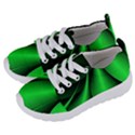 Green Line Lines Background Kids  Lightweight Sports Shoes View2